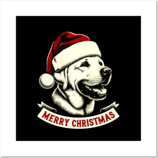 Santa's Four-Legged Helper: Labrador Christmas Sweatshirt Posters and Art
